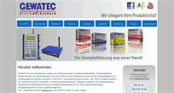 Desktop Screenshot of gewatec.com